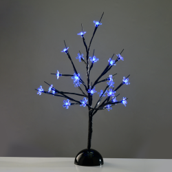 ^ "TABLE TREE" 25 LED ΣΧΕΔΙΟ ΛΑΜΠΑΚ ΜΕ ΜΠΑΤΑΡΙΑ 3xAA ΜΠΛΕ IP20 10x10x45cm  -XCHERRYLEDBL45